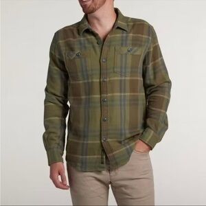 Howler Brothers Green Plaid Casual Shirt